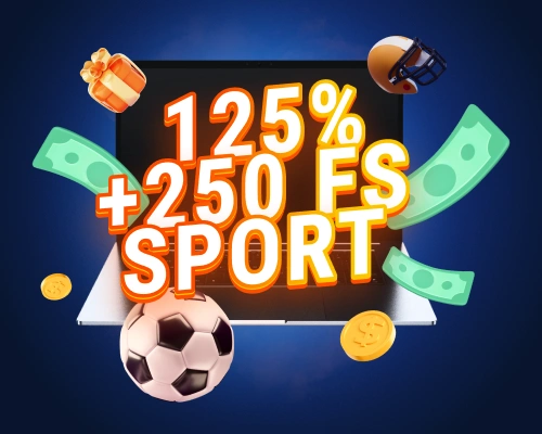 Sport bónusz 125% + 250 FS